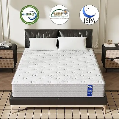 KOW Full Size Mattress 14 Inch Hybrid Mattress Memory Foam Bed  In Box • $199