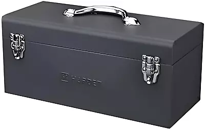 Metal ToolBox - Heavy Duty Portable Tool Box With Organizer Tray And Handle... • $56.99