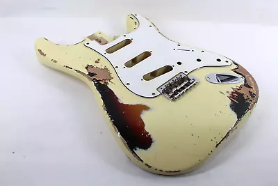 MJT Official Custom Vintage Aged Nitro Guitar Body Mark Jenny VTS Vintage White • $232.50