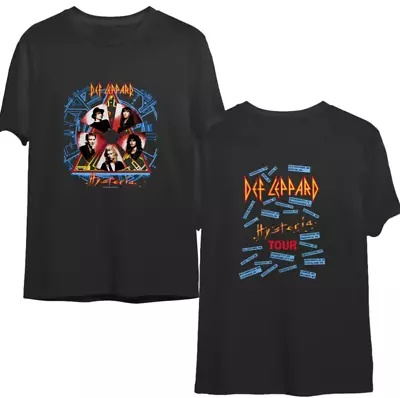 Vintage Def Leppard' Hysteria Concert Tour T-Shirt 1988 • $21.99