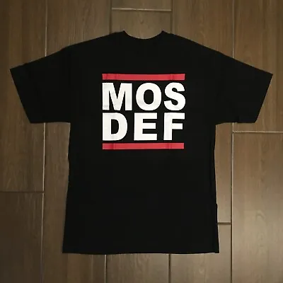 MOS DEF Logo T-shirt - Y2K Vintage Hip Hop Rap Tee Black Star Rawkus Yasin Bey • $200