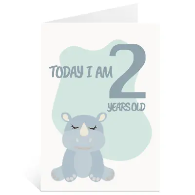 2nd Birthday 4 Greetings Card 2 Years Old Boys Children • £2.49