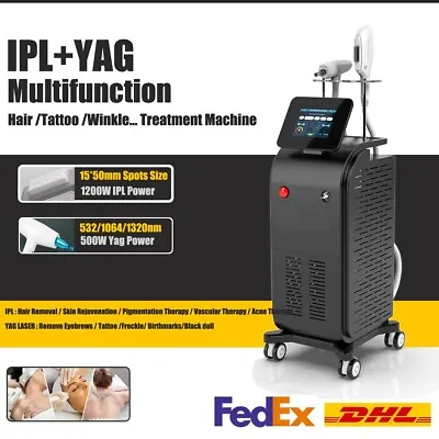 E-LIGHT OPT Laser IPL ND YAG LASER TATTOO HAIR REMOVAL SKIN REJUVENATION MACHINE • $2299