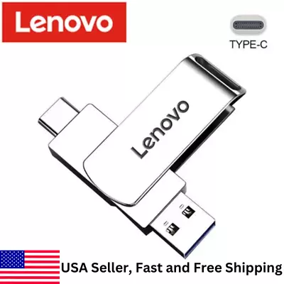 1TB/2TB Lenovo USB Flash Drive Metal Memory Stick Pen Thumb Disk Storage 3. • $27.90