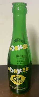 Vtg 1959 Korker's The OK Refresher Soda Bottle Virginia Dare Extract Company • $9.99