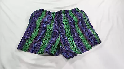 Vintage C&B Sport Swim Trunks Aztec Tribal Paint Splatter 90s Size Large • $20