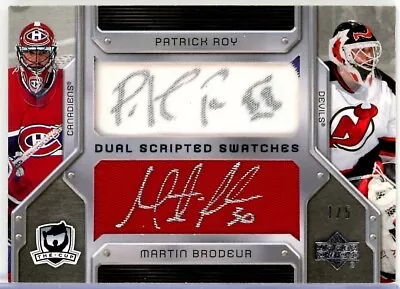 2006-07 The Cup Scripted Swatches Duals #DSRB Patrick Roy / Martin Brodeur *1/5* • $2423.27