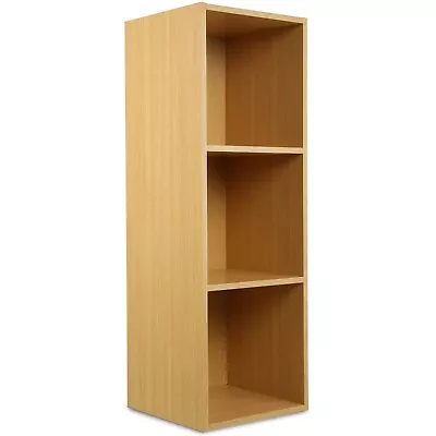 Vinyl LP Music Record Storage Box Cube 12  Cabinet Case Unit Rack Display Oak • £43.99