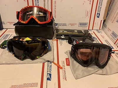 Vintage Motocross Googles Spy + Bolle Smith Optics Replacement Lenses • $275