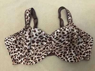 Wacoal Bra 38DD Leopard Animal Print Underwire 855167 Awareness • $24.99