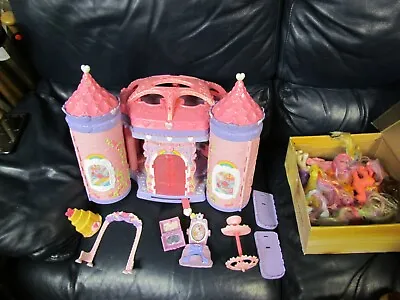 Vintage 2005 My Little Pony Crystal Rainbow Castle With Ponies • $140