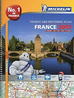 France 2017  Atlas - A4-Spiral (Michelin Atlas) By Michelin Book The Cheap Fast • £25.99