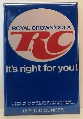 RC Cola Magnet 2 X3  Refrigerator Locker Vintage Advertisement • $6.95