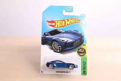 Hot Wheels Aston Martin One 77 Blue HW Exotics 7/10 1:64 - 2017 • $1.99