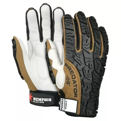 Memphis PPE Work Glove Predator Multi Task Cow Palm XL General Purpose Work • $17.99