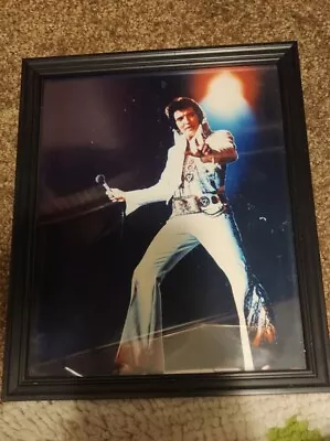 Elvis Presley Picture Vintage In Wood Picture Frame  • $16