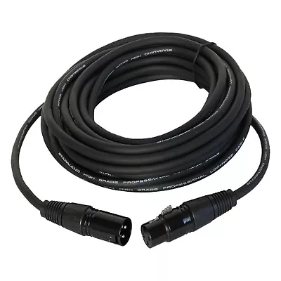 25ft 3pin Male Audio Cable To 3pin Female PA Speaker Microphone Mixer DJs Cable • $14.97