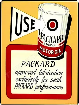 Packard Motor Oil 9  X 12  Metal Sign • $14.99