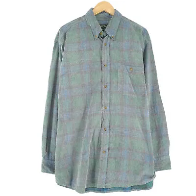 Vintage Orvis Men Shirt Multicoloured Plaid Flannel Cotton Size XL • $53.14