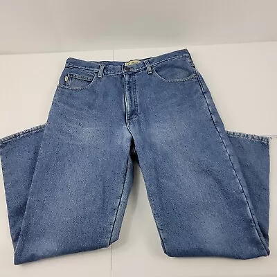 L.L.Bean Classic Flannel Lined Jeans Men's 1335 Blue 34x29 Denim • $19.77