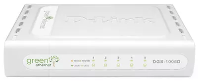 D-Link DGS 1005D Switch 5 Port 10/100/1000 Gigabit Desktop Switch DLink Green#a • $39.95