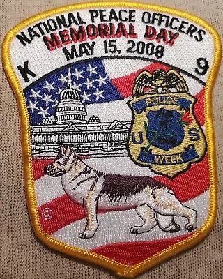 US National Peace Officers Memorial Day K-9 Unit Shoulder Patch • $5.65