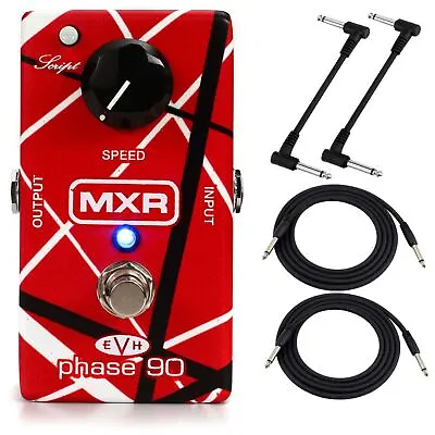 MXR EVH90 Eddie Van Halen Phase 90 Guitar Effects Pedal Bundle With Cables • $129.99