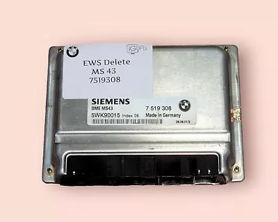 Bmw Ms43 Siemens Dme E46 E39 E53 Ews Delete Plug  & Play Whole Unit • $120