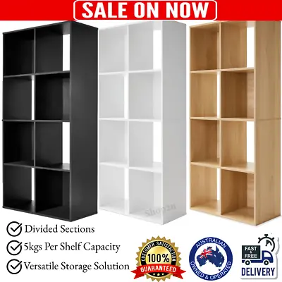 8 Cube Storage Shelf Display Cabinet Cupboard Bookshelf Unit Toy Book Organizer • $56.95