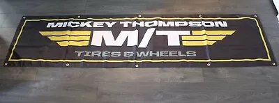 Mickey Thompson Tires Banner Flag Big 2x8 Feet Drag Racing Mechanic Tire Shop  • $14.37