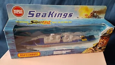 Vintage Matchbox Sea Kings K-308 Guided Missile Destroyer Never Out Of Box Mib • £33.50