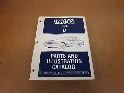 1991 1992 Buick Roadmaster Illustrated Parts Catalog Manual Book ORIGINAL • $45