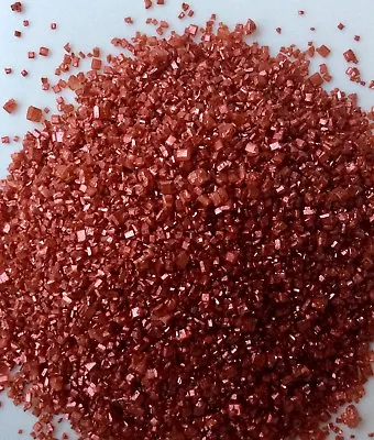 Sparkling Sugar Crystals Cake Sprinkles..ruby Colour • £2.95