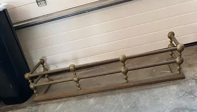 Antique Brass Fire Place Fender Circa 1920's • $220