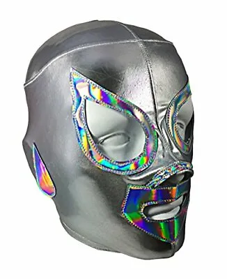 $29.99 • Buy EL SANTO PRO Lycra Adult Lucha Libre Wrestling Mask Costume Wear - Silver