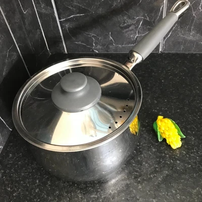 £14.99 • Buy Prestige Quality Stainless Steel Induction Saucepan With Metal Lid - 18cm Dia
