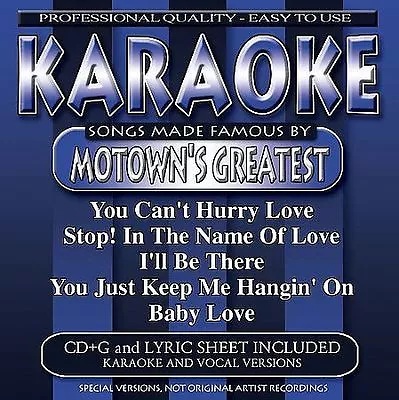 Karaoke: Songs Made Famous Motown's Greatest - Music CD - Various Artists -  200 • $6.99