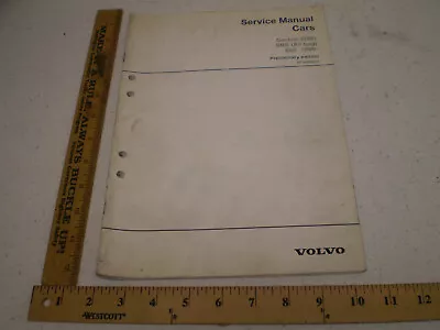 1996 Volvo Service Manual Section 8 (88) SRS 850 Preliminary Repair • $11.10