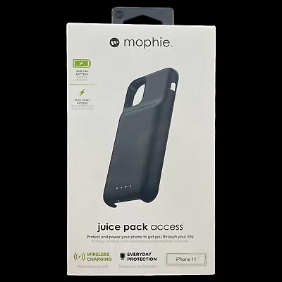 Mophie Juice Pack Access Wireless Charging Battery Case For IPhone 11 - Black • $19.99