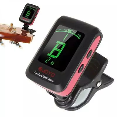 JOYO JT-12B Mini Clip-on Tuner LCD Digital Chromatic Guitar Violin Bass Ukulele • £6.75