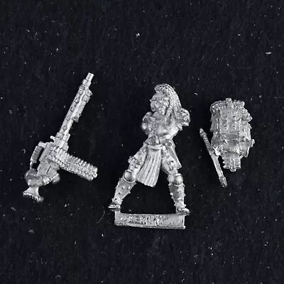 Necromunda House Escher W/ Heavy Stubber Gang Ganger 90s 40k Metal Citadel Y987 • £15.99