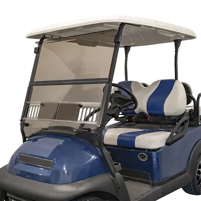 Yamaha Drive2 (17-Up) Tinted Vented Fold Down Golf Cart Windshield - US Made • $204.95