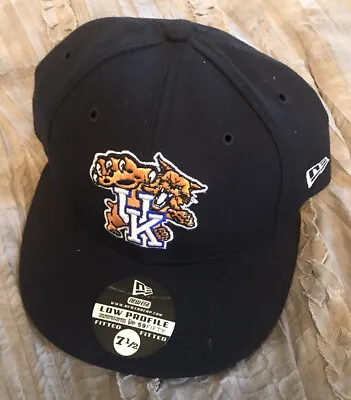 KENTUCKY WILDCATS Black NEW ERA Size 7 1/2 VINTAGE Hat NEW Cap FREE SHIPPING • $28.04