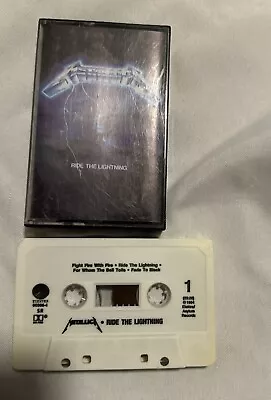 Metallica - Ride The Lightning Cassette Tape 1984 Clean Tested • $19.99
