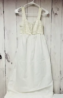 Vintage Mr Jac Jr  Size 9 Cottagecore Prairie Sleeveless Sheer Nightgown • $29.95