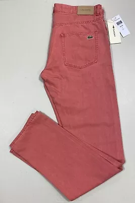 Lacoste Jeans Denim 5 Pockets Trousers Pants Slim Fit 36W 34L • £59