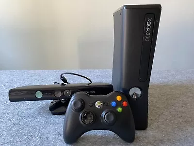 Microsoft Xbox 360 S Model 1439 Slim Console With Controller & Kinect - Untested • $39.95