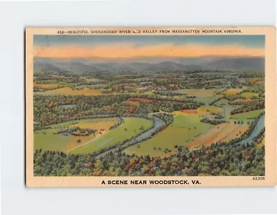 Postcard Beautiful Shenandoah River And Valley From Massanutten Mountain VA • $8.39