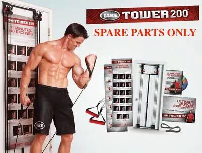 SPARE PARTS Body By Jake Tower 200 Resistance Band Workout DOOR Gym   • $35.95