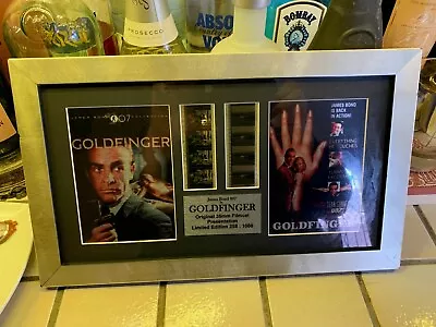 Sean Connery Bond 007 Original  Goldfinger Film Cells Presentation With Coa • £85